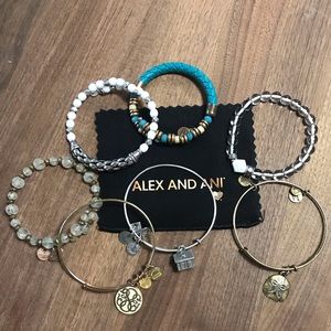 SEVEN Alex and Ani bracelets